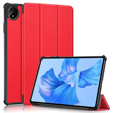 For Huawei MatePad Pro 11 2024 / 2022 Custer Pure Color 3-Fold Smart Leather Tablet Case(Red) For Huawei MatePad Pro 11 2024 / 2022 Custer Pure Color 3-Fold Smart Leather Tablet Case(Red)