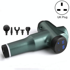 Muscles Relax Massager Portable Fitness Equipment Fascia Gun, Specification: 6232 32 Gears Green(UK Plug)