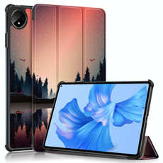 For Huawei MatePad Pro 11 2024 / 2022 Coloured Drawing 3-Fold Smart Leather Tablet Case(Sunset) For Huawei MatePad Pro 11 2024 / 2022 Coloured Drawing 3-Fold Smart Leather Tablet Case(Sunset)