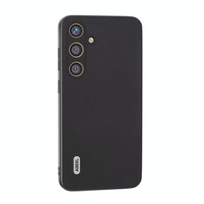 For Samsung Galaxy S24 5G ABEEL Arashi Texture PU Phone Case(Black)