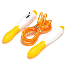 5 PCS Adjustable Mechanical Counting PVC Skipping Rope Fitness Sports Equipment, Length: 3m(Yellow White) 5 PCS Adjustable Mechanical Counting PVC Skipping Rope Fitness Sports Equipment, Length: 3m(Yellow White)