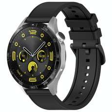 For Honor Watch Dream 22mm Textured Silicone Solid Color Watch Band(Black)