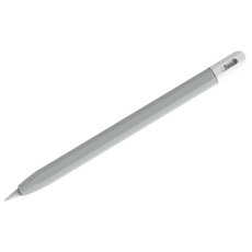 For Apple Pencil (USB-C) Stylus Pen Protective Cover with Nib Cover(Grey+White)