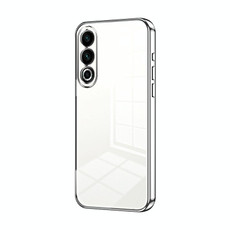 For Meizu 20 Transparent Plating Fine Hole Phone Case(Silver)
