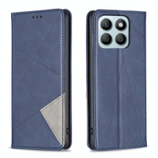 For Honor X8b Rhombus Texture Magnetic Leather Phone Case(Blue)