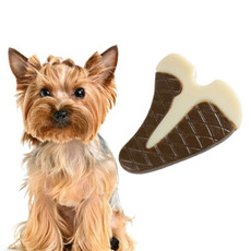 Pet Bite Resistant Toy Nylon Cowhide Molar Teeth Eating Play Bone Dog Toy, Specification: Large (Steak)