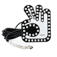 Car Interactive Finger Light Multi-function Warning Anti-rear Collision Light(OK)