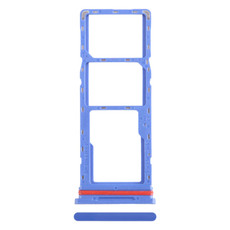 For Infinix Smart 6 HD X6512 SIM Card Tray + SIM Card Tray + Micro SD Card Tray (Dark Blue)