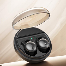 Q26 Bluetooth 5.3 Sleep Mini Wireless Bluetooth Earphone Invisible Comfortable Noise Canceling Earphones(Black)