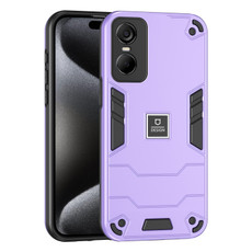 For Tecno Pop 6 Pro 2 in 1 Shockproof Phone Case(Purple)