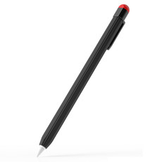 For Apple Pencil 2 Pen Clip Ultra Thin Series Stylus Pen Protective Case(Black)