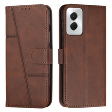 For Motorola Moto G Power 2024 Stitching Calf Texture Buckle Leather Phone Case(Brown) For Motorola Moto G Power 2024 Stitching Calf Texture Buckle Leather Phone Case(Brown)