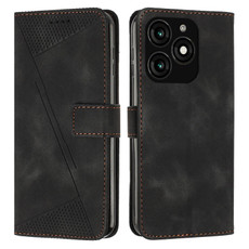 For Tecno Spark 20 Dream Triangle Leather Phone Case with Long  Lanyard(Black) For Tecno Spark 20 Dream Triangle Leather Phone Case with Long  Lanyard(Black)