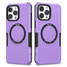 For iPhone 11 Pro MagSafe Shockproof Armor Phone Case(Purple)