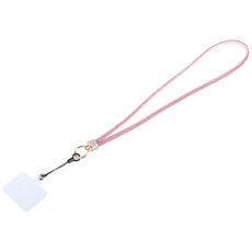 Universal Phone Flash Diamond Long Lanyard(Rose Gold)