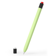 For Apple Pencil 1 Liquid Silicone Stylus Case(Light Green)