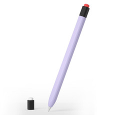 For Apple Pencil 1 Liquid Silicone Stylus Case(Purple)