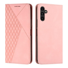 For Samsung Galaxy A35 Diamond Splicing Skin Feel Magnetic Leather Phone Case(Rose Gold)