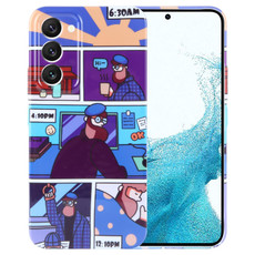 For Samsung Galaxy S22 5G Painted Pattern Precise Hole PC Phone Case(Working Uncle)