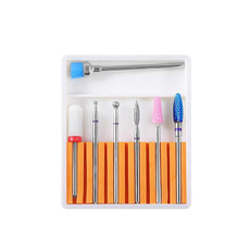 Nail Art Ceramic Tungsten Steel Alloy Grinding Heads Set Grinder Polishing Tool, Color Classification: GH-08