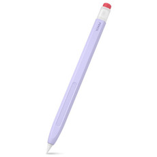 For Apple Pencil 2 AhaStyle PT180-2 Retro Stylus Protective Case Drop Proof Capacitive Pen Cover(Purple)