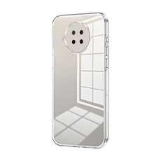 For Xiaomi Redmi Note 9 Pro 5G/Mi 10T Lite Transparent Plating Fine Hole Phone Case(Transparent)