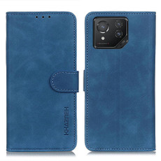 For Asus ROG Phone 8 KHAZNEH Retro Texture Flip Leather Phone Case(Blue)