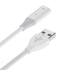 For Apple Pencil 1 USB-C / Type-C to USB Stylus Charging Cable with Indicator Light, Length:0.5m(White)