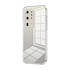 For Huawei P40 Pro+ Transparent Plating Fine Hole Phone Case(Transparent)