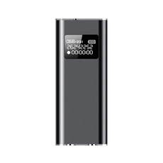 Q25 Intelligent Voice Recorder With Screen HD Noise Canceling Back Clip Voice Reporter, Size: 32GB(Black)