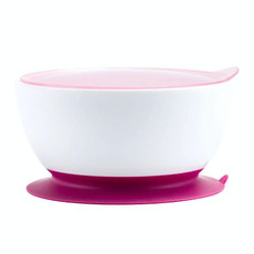 Infant Complementary Food Bowl With Lid Baby Feeding Tableware Suction Cup Bowl(Red)