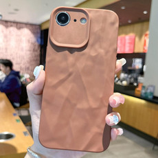 For iPhone 7 / 8 / SE 2022 Frosted Wrinkles Texture TPU Phone Case(Brown)