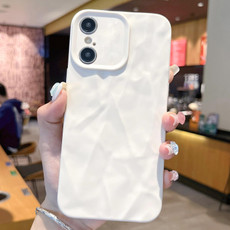 For iPhone X / XS Frosted Wrinkles Texture TPU Phone Case(White)