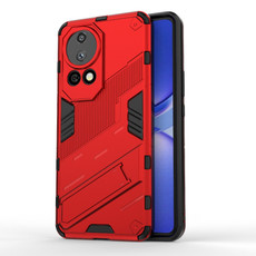 For Huawei nova 12 Pro Punk Armor 2 in 1 PC + TPU Phone Case with Holder(Red)