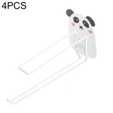 4 PCS Cartoon Hanger Storage Rack Paper Towel Rack Hanger Rack(Panda)