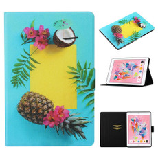 For iPad Pro 10.5 Coloured Drawing Pattern Horizontal Flip Leather Case with Holder & Card Slot & Sleep / Wake-up Function(Pineapple)