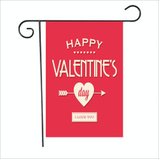 2 PCS Valentine Day Garden Flag Festive Atmosphere Garden Banner(QR006)