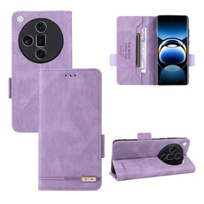 For OPPO Find X7 Ultra Magnetic Clasp Leather Phone Case(Purple) For OPPO Find X7 Ultra Magnetic Clasp Leather Phone Case(Purple)