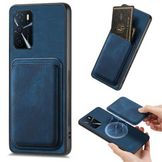 For OPPO A53 / A53S Retro Leather Card Bag Magnetic Phone Case(Blue) For OPPO A53 / A53S Retro Leather Card Bag Magnetic Phone Case(Blue)
