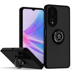 For OPPO A78 5G Q Shadow 1 Series TPU + PC Phone Case with Ring(Black+Black) For OPPO A78 5G Q Shadow 1 Series TPU + PC Phone Case with Ring(Black+Black)