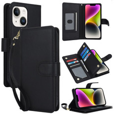 For iPhone 14 Plus Multi-Card Wallet RFID Leather Phone Case(Black) For iPhone 14 Plus Multi-Card Wallet RFID Leather Phone Case(Black)