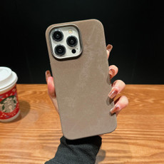 For iPhone 15 Plus Vintage Denim Shockproof Magsafe Phone Case(Brown)