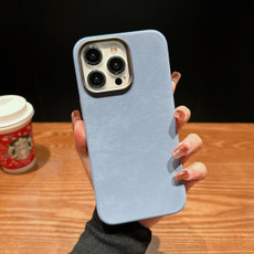 For iPhone 15 Plus Vintage Denim Shockproof Magsafe Phone Case(Blue)