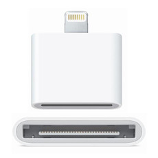 8 Pin Male to 30 Pin Female Adapter, For iPhone 6 & 6 Plus, iPhone 5, iPad mini 1 / 2 / 3, iPod touch 5, iPad 4, iPod Nano 7(White)