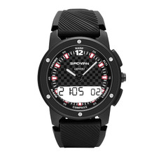 SPOVAN Gemini Outdoor Mountaineering Altitude Barometric Waterproof Sports Watch(Black White)