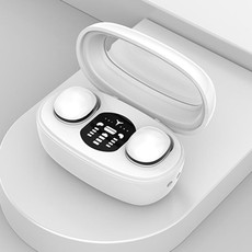 Mini TWS Bluetooth Earphones With Rectangular Bin Noise Reduction Long Life Sleep Wireless Music Earbuds(White)