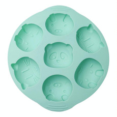 DIY Cartoon Silicone Cake Mold Baby Food Supplement Mold Baking Tools(Green)