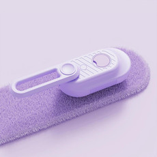 Pet Electrical Spray Massage Comb Hair Removal Cleaning Grooming Brush(Ship Rotating Handle Purple)