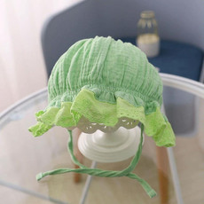 MZ4790 Cotton Baby Princess Hat Lacing Cloth Hat, Size: 44-48cm(Green)
