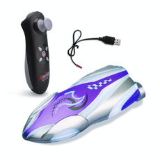 Children 2.4G Mini Remote Control Boat Summer Water Play Electrical Submarine Boys Toys(Purple)